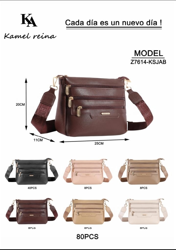 Bolso cruzado de piel sintética color vino – Estilo casual elegante