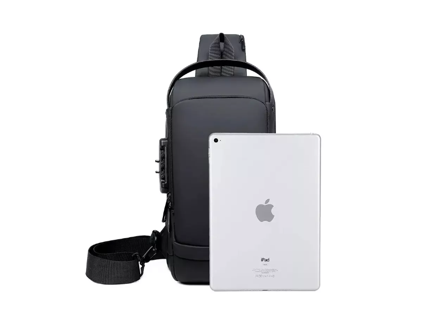 Mochila Cruzada Antirrobo Impermeable con Puerto USB, 🔥 Promo Exclusiva: ¡Compra 1 y recibe otra GRATIS!