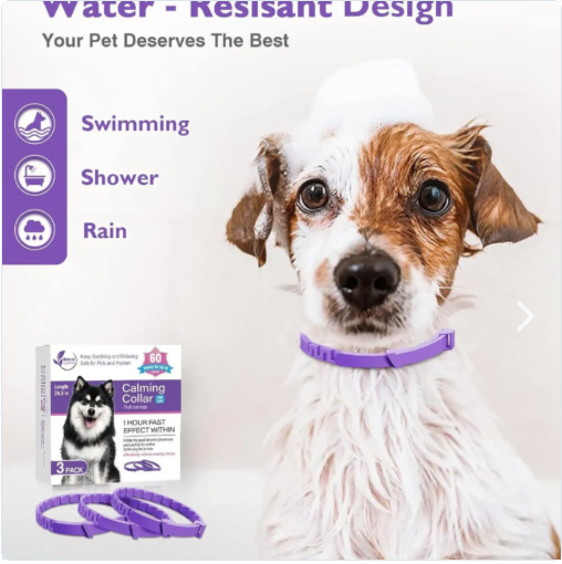 🟣 Collar Calmante con Feromonas – Tranquilidad Natural para tu Mascota 🐶🐱