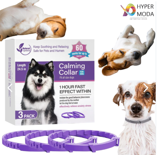 🟣 Collar Calmante con Feromonas – Tranquilidad Natural para tu Mascota 🐶🐱