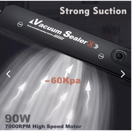 🧊 Máquina Selladora al Vacío con 10 Bolsas – Conserva tu comida fresca por más tiempo